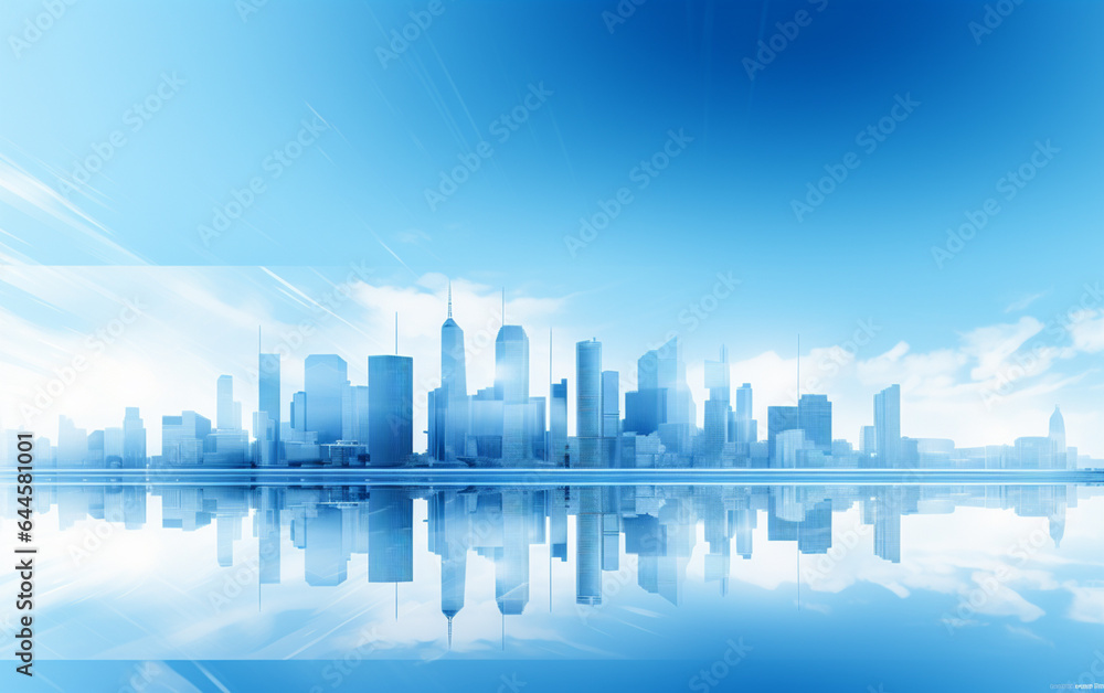 Fototapeta premium Abstract background dark blue with modern corporate concept