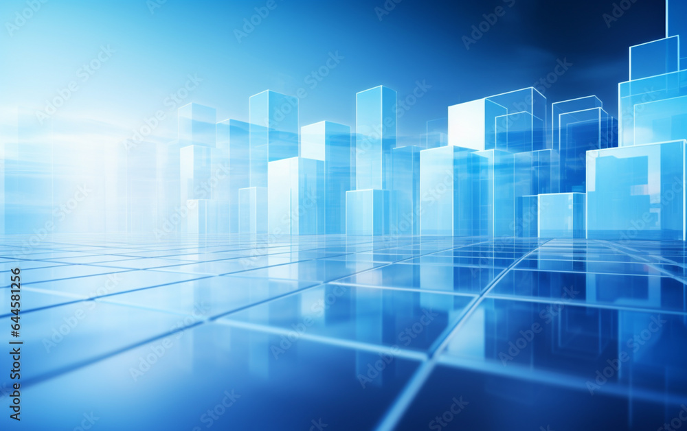 Fototapeta premium Abstract background dark blue with modern corporate concept