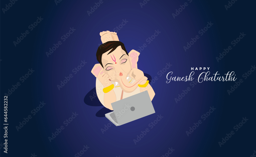 Happy Ganesh Chaturthi Indian festival banner design template. Happy Ganesh Chaturthi Indian festival banner design template.