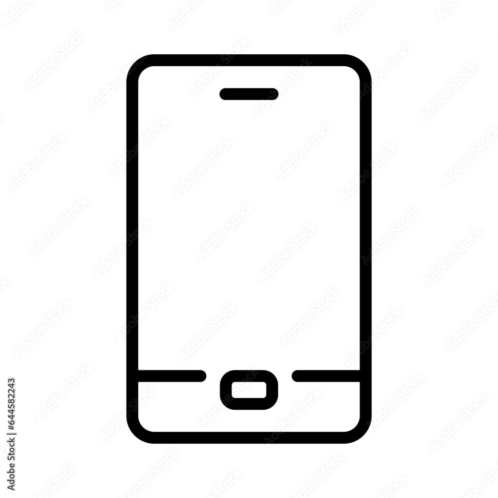 Phone, shooting on smartphone line sign. Mobile telephone symbol. Vector icon Phone, shooting on smartphone line sign. Mobile telephone symbol. Vector icon