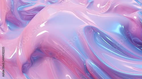 Iridescent holographic gradient background. Psychedelic colourful pattern. Modern artificial image