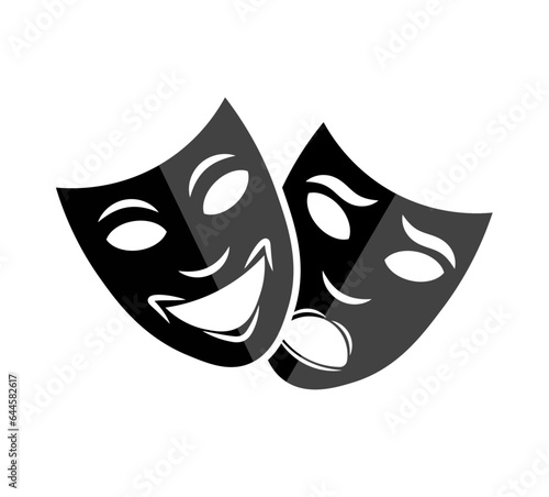 Vector theatrical masks 