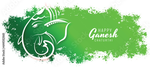 illustration of Lord Ganpati background for Ganesh Chaturthi