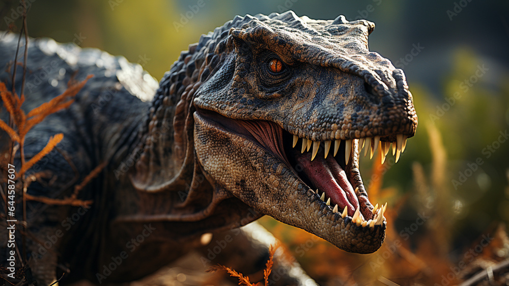 Obraz premium dinosaur in the forest