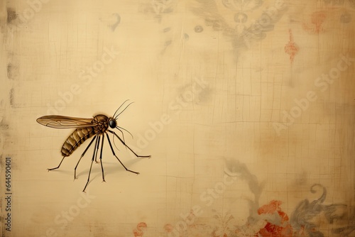 forma graficzna przedstawiajaca komara i komara zainfekowanego
