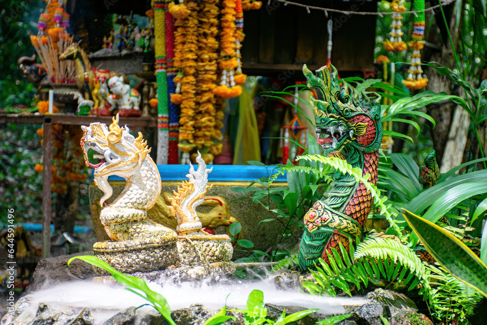 Serpent king of Nagas in Thailand.Naga or serpent statue Serpent king of Nagas in Thailand.Naga or serpent statue
