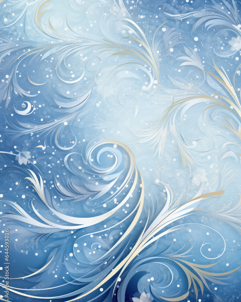 New Year texture frosty pattern on blue background, element of festive decor. New Year texture frosty pattern on blue background, element of festive decor.
