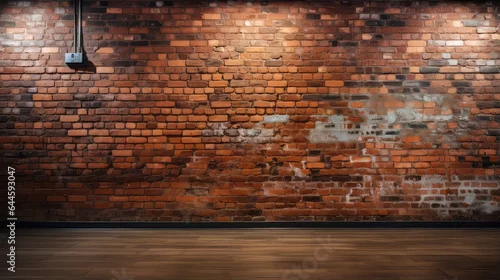 Obraz ceglasta ściana, biała cegła, tynk popękany zabarwiony