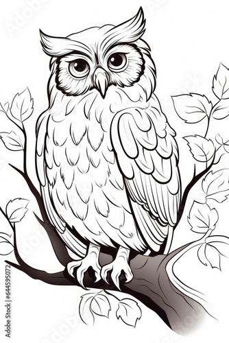 Black and white illustration of animals, cartoon page, coloring page for kids and adults.