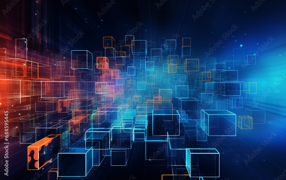 Fototapeta premium Abstract technology background Business & development direction