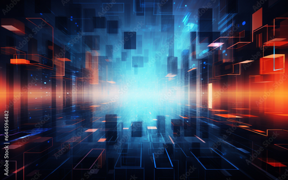 Fototapeta premium Abstract technology background Business & development direction