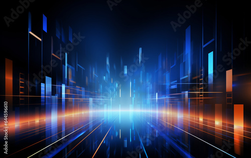 Abstract technology background Business & development direction