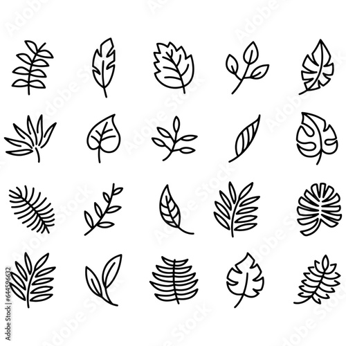 Leaf Icons vector design 