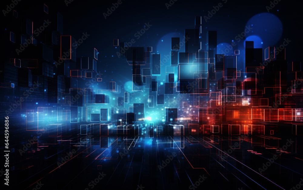 Naklejka premium Abstract technology background Business & development direction