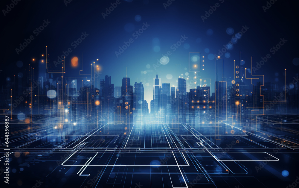 Abstract technology background Business & development direction Abstract technology background Business & development direction