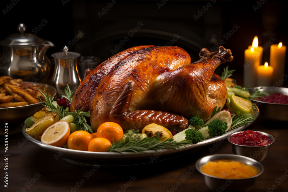Gathered Joy: Thanksgiving and Christmas Feast with Turkey Gathered Joy: Thanksgiving and Christmas Feast with Turkey