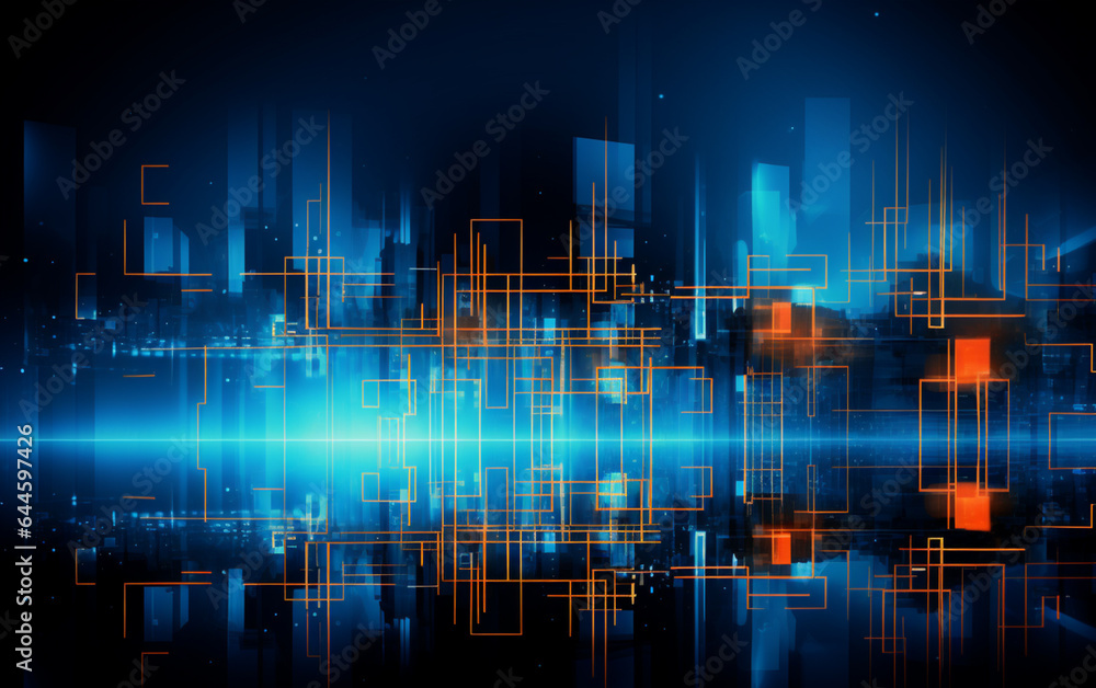 Fototapeta premium Abstract technology background Business & development direction
