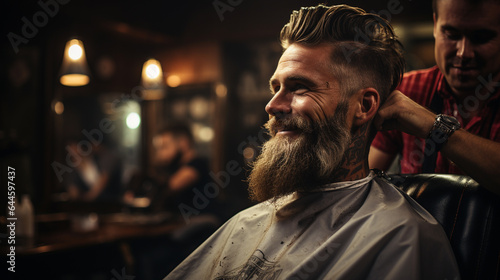 barber in a barbershop © S...