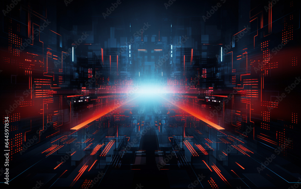 Fototapeta premium Abstract technology background Business & development direction