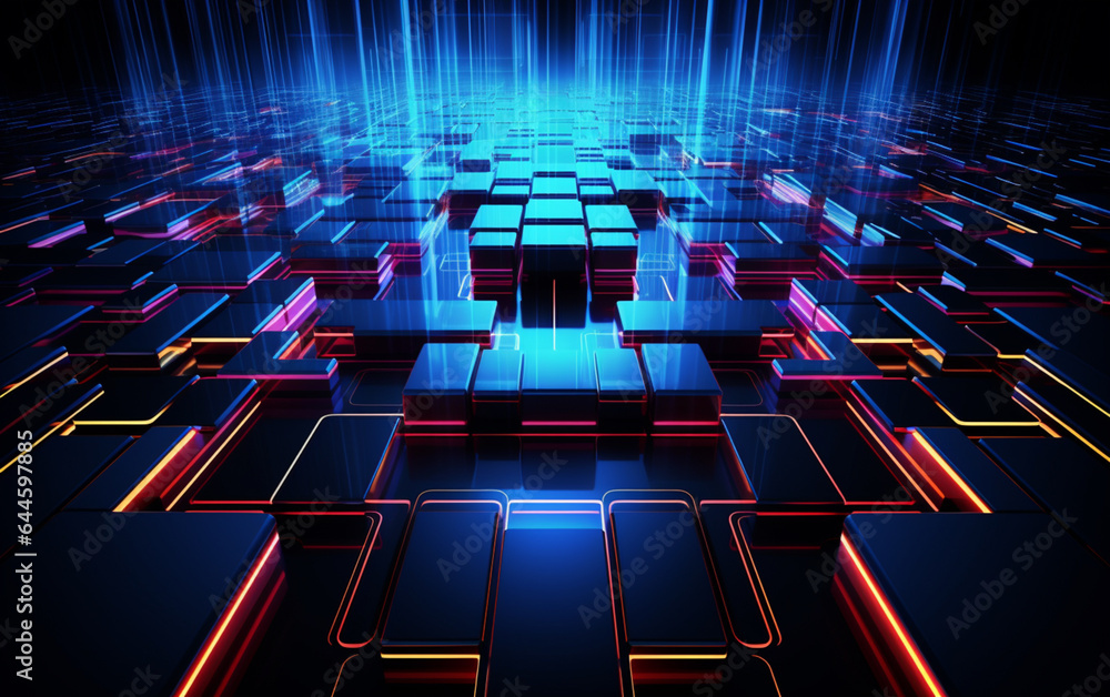 Fototapeta premium Abstract technology background Business & development direction