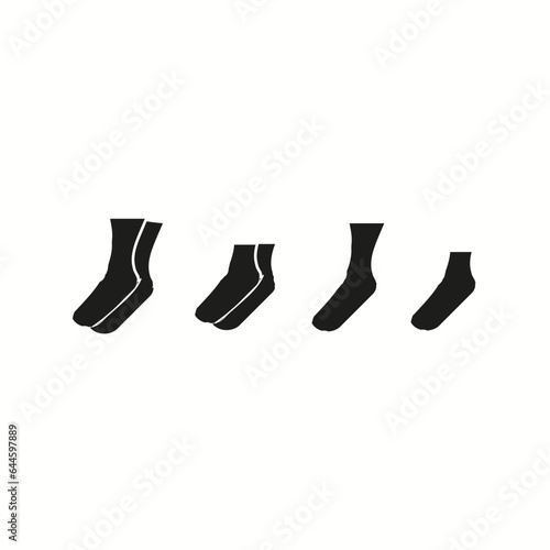 Set of socks icon signs vector design vector