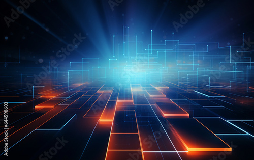 Abstract technology background Business & development direction
