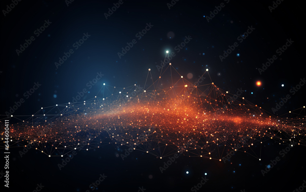 Obraz premium abstract technology Background, abstract technology particle