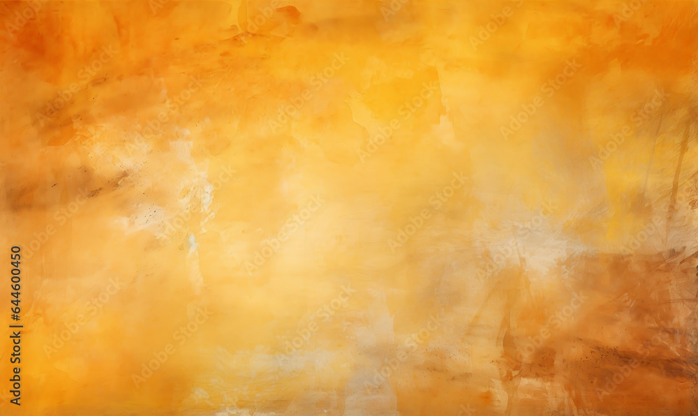 Retro Grunge Texture with Distressed Vintage Orange-Yellow Background