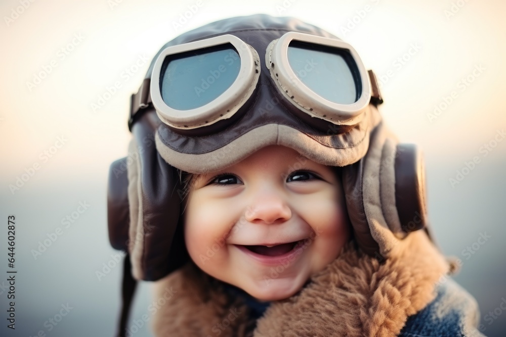 Children's aviator hat and goggles hotsell