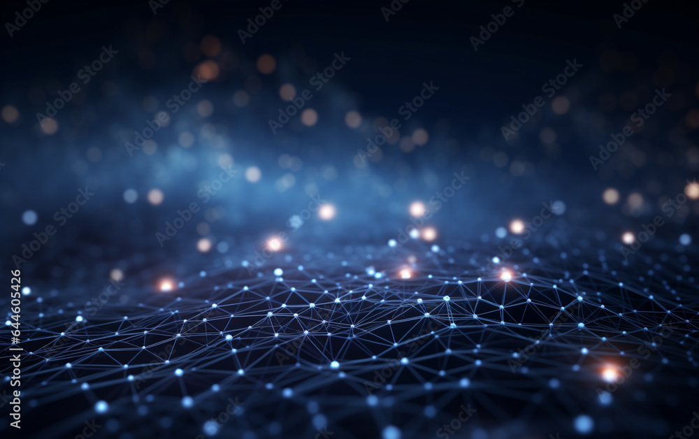 Obraz premium abstract technology Background, abstract technology particle