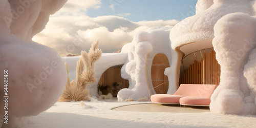 Soft and furry villa in the desert © Alexandr