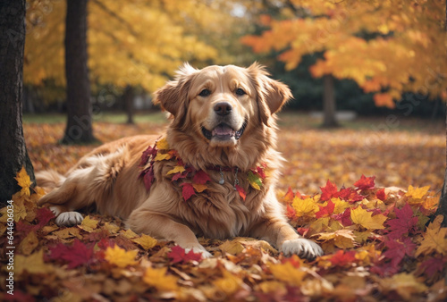 golden retriever in park