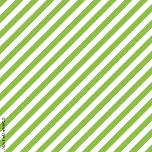 Diagonal stripes, raw green white pattern, vector illustration