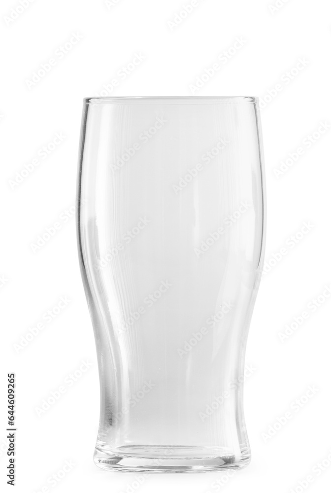 Empty beer glass isolated on white Empty beer glass isolated on white