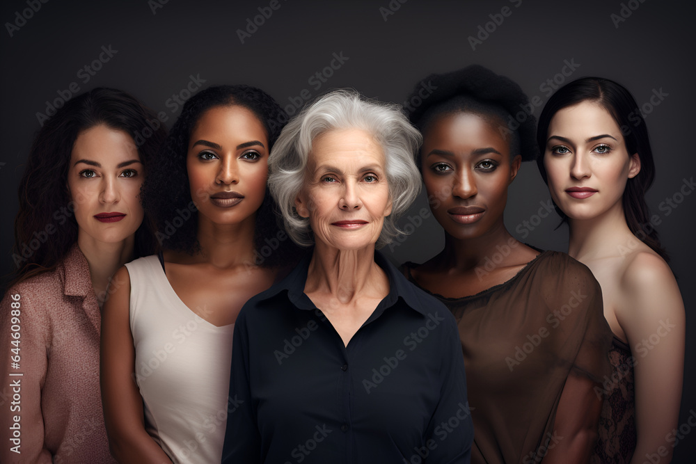 multiethnic female persons of different ages. women. multiethnic female persons of different ages. women.