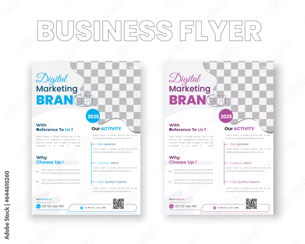 Business Flyer Design , vector unique design and brochure Design template . Business Flyer Design , vector unique design and brochure Design template .
