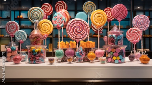 lollipops colorful candies.