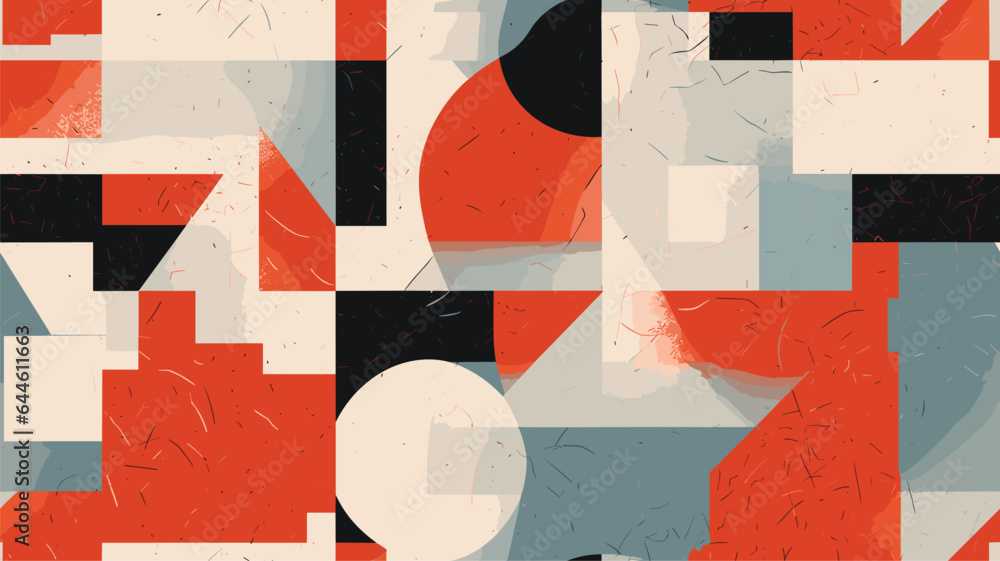 Naklejka premium Horizontal Abstract Vector Pattern Design 