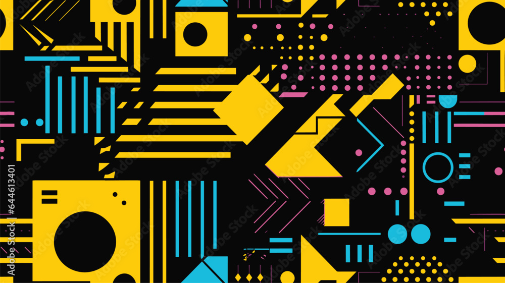 Techno Abstract Vector Pattern Design Techno Abstract Vector Pattern Design