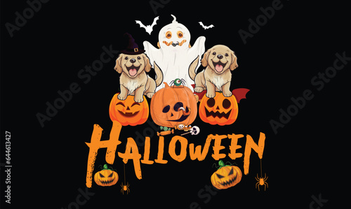 Halloween Golden Retriever t shirt