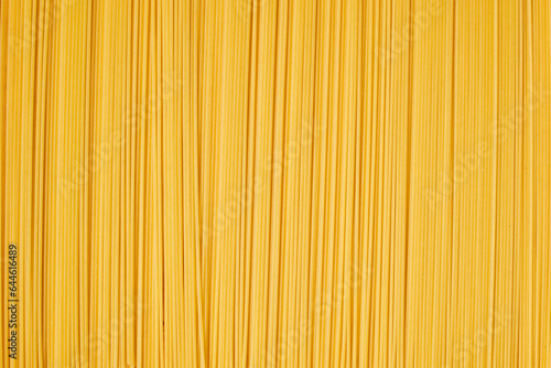 pasta abstract pattern food background  on yellow pastel background