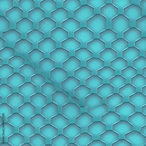 light teal honeycomb pattern  generative ai