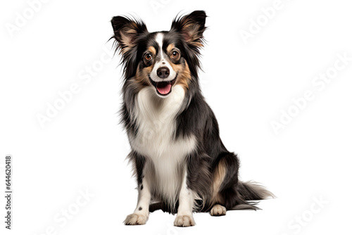 Portrait of a friendly dog, on a transparent background © steffenak