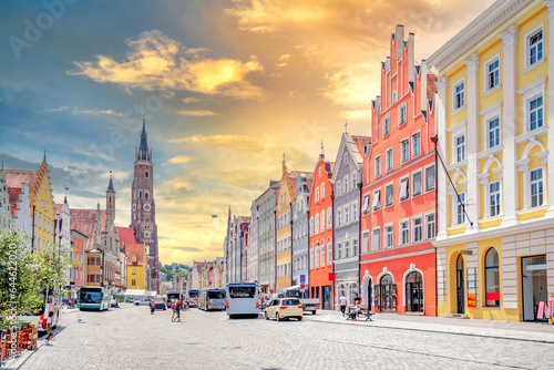 St. Martin Kirche, Altstadt, Landshut, Bayern, Deutschland 