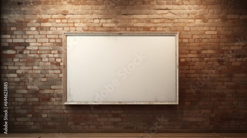 Wallpaper Mural Picture frame on a brick wall Torontodigital.ca