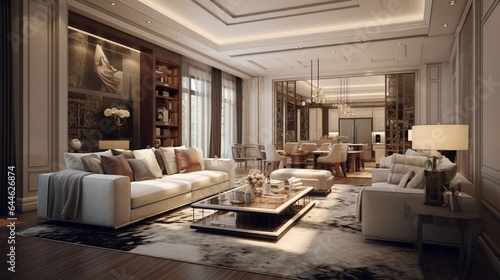 Model interior design of living room  © Creative artist1
