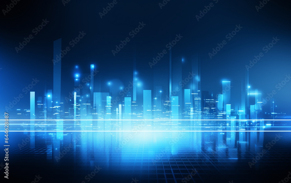 Bright blue business background Bright blue business background