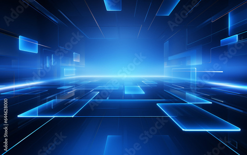 Bright blue business background