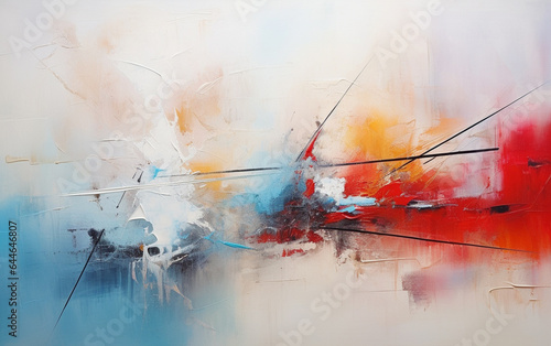 Oil painting abstract style artwork on canvas