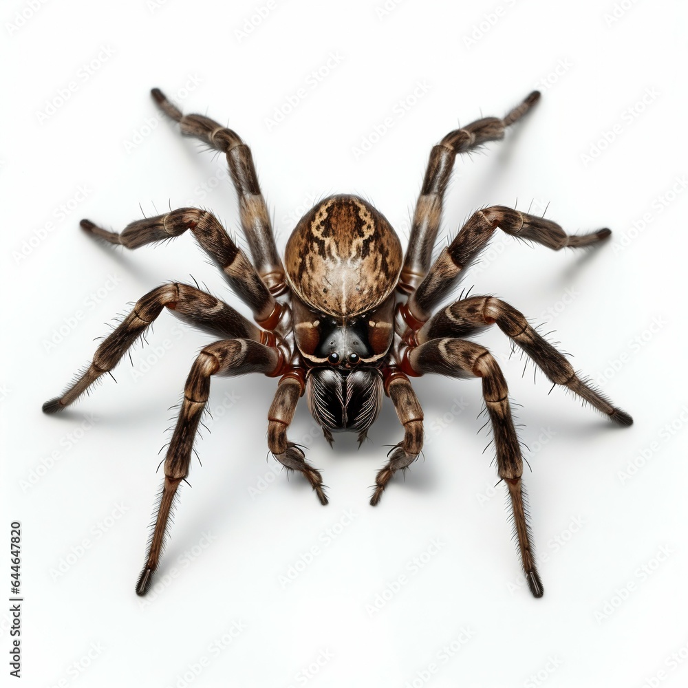 Spider Isolated on White Background. Generative ai Spider Isolated on White Background. Generative ai